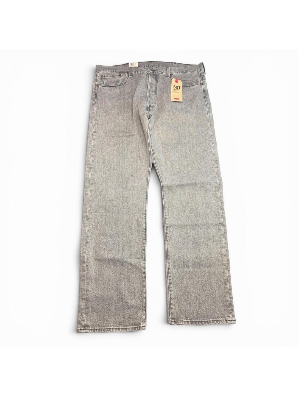 Levi's 501  Button Fly Gray Stretch Men's Denim Jeans Size 38 x 30 NWT
